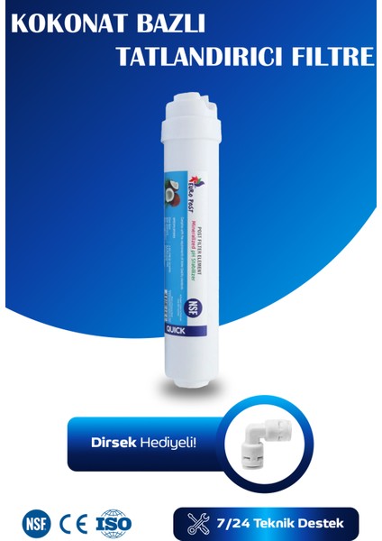 Tüm Su Arıtma Cihazları Uyumlu Tatlandırıcı Filtresi