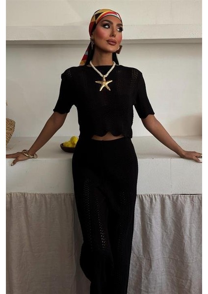 Triko Bluz Pantolon Ikili Takım 10084-025