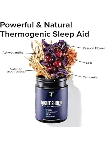 Night Shread Time Fat Burner Gece 60 Lı x 3 Adet + 1 Jel Hediye