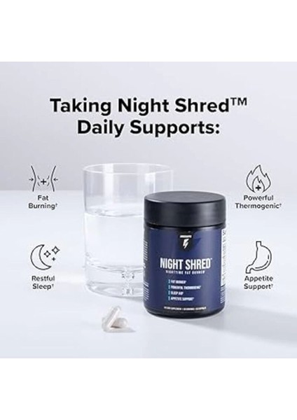 Night Shread Time Fat Burner Gece 60 Lı x 3 Adet + 1 Jel Hediye