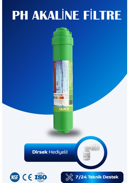 Tüm Su Arıtma Cihazları Uyumlu Ph+Alkaline Dengeleyici Filtre