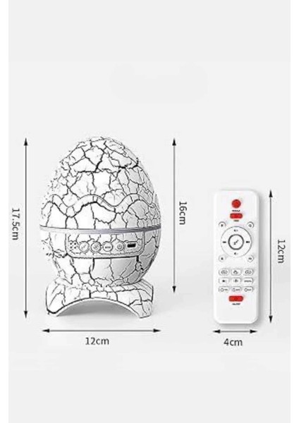 Gece Lambası Yumurta Işık Speaker Yeni Nesil Dinozor Yumurtası Görünümlü