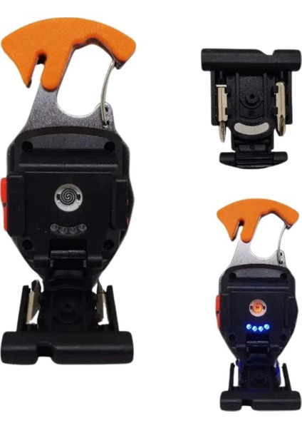 El Feneri LED Anahtarlık Çok Fonksiyonlu Mini Çakmak Özellikli