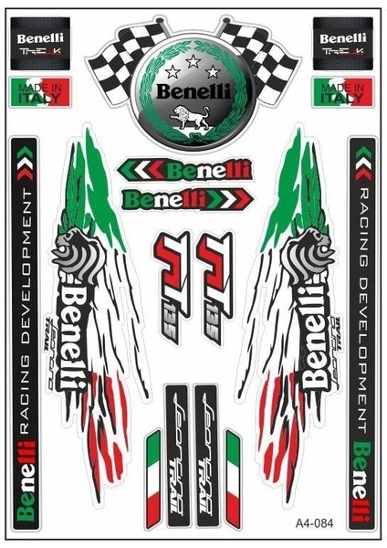 A4 Sticker 084 Tek Paket Çoklu Sticker