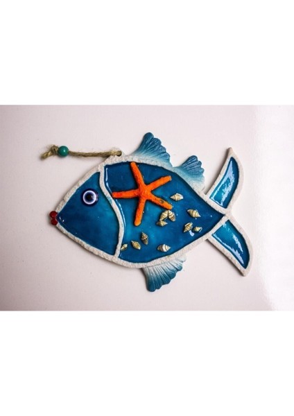 Elite Üçlü Balık Duvar Süsü Balkon Süsü Dekoratif Aksesuar Deniz Kabuklu Deniz Yıldızlı Hediyelik Eşya 1 Adet fiyatları