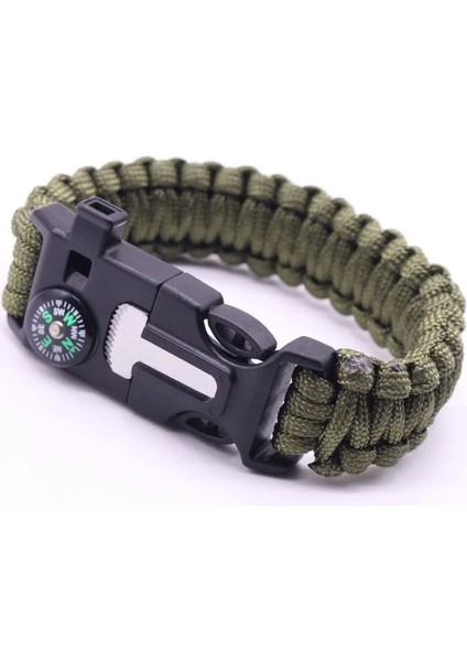 Pratik Survival Kamp Bileklik Düdük Çok Amaçlı
