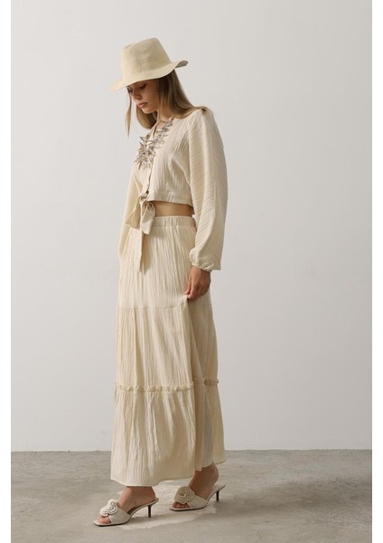 Balon Kollu Etekli Kaş Takım - Taş fırsatları