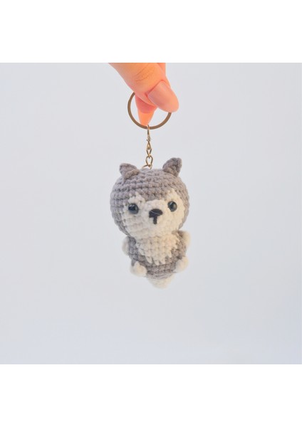 Amigurumi Anahtarlık El Yapımı Anahtarlık Tilki Figürlü Anahtarlık Doğal Anahtarlık