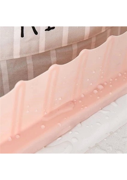 Vantuzlu Kauçuk Sıvı Su Sızdırmaz Mutfak Banyo Duş Bariyeri Lavabo Kenar Tutucu Set