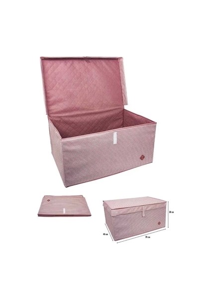 Çok Amaçlı Düzenleyici Kutu Organizer Cırt Cırtlı Hurç Mega Plus Boy 40CM x 30CM x 70CM (3 Adet)