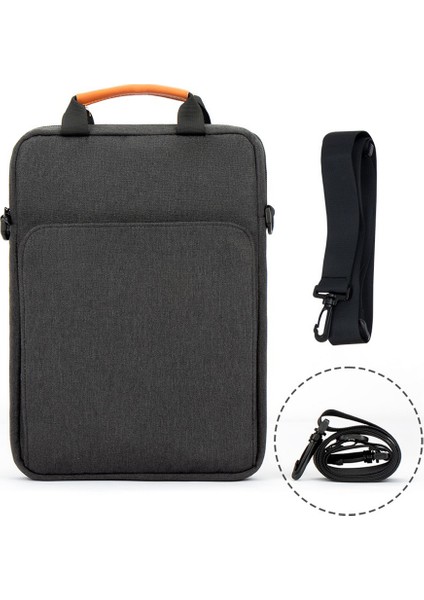13.3 Inç Dizüstü Bilgisayar Için Dikey Taşıma Çantası Oxford Kumaş Darbeye Dayanıklı El Çantası Çapraz Askılı Çanta-Siyah (Yurt Dışından) modelleri