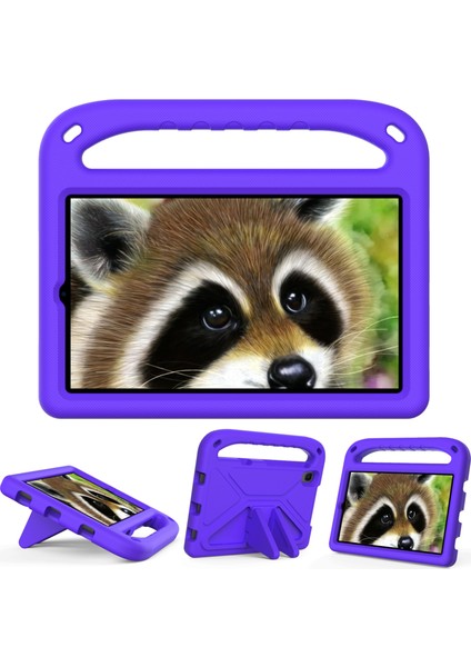 Taşınabilir Darbeye Dayanıklı Düşmeye Karşı Destekli Ayaklı Sap Tasarımı Eva Tablet Kılıfı Huawei Mediapad M6 8.4 Inç-Mor (Yurt Dışından) fiyatları