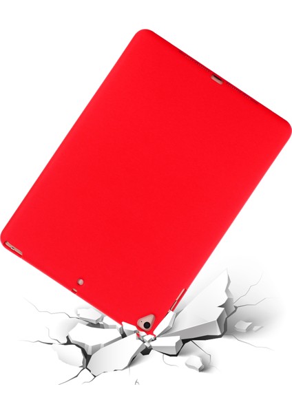 iPad 9.7 Inç (2018)/(2017)/IPAD 5 Tam Gövde Ince Yumuşak Sıvı Silikon Darbeye Dayanıklı Koruyucu Kılıf-Kırmızı (Yurt Dışından) fırsatları