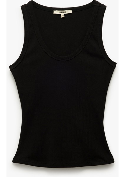 Yeni Sezon Regular Fit Pamuklu Kolsuz U Yaka Atlet