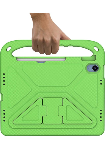 iPad (2025)/10.9 (2022) Taşınabilir El Tutacağı Eva Tablet Kılıfı Katlanabilir Destekli Darbeye Dayanıklı Koruyucu Kılıf-Yeşil (Yurt Dışından) fırsatları