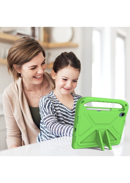 iPad (2025)/10.9 (2022) Taşınabilir El Tutacağı Eva Tablet Kılıfı Katlanabilir Destekli Darbeye Dayanıklı Koruyucu Kılıf-Yeşil (Yurt Dışından) indirimleri