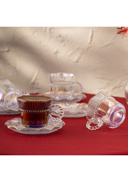 Hatrı Var Gökkuşağı 80 ml 6'lı Kahve Fincan Takımı