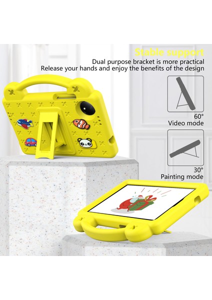 Xiaomi Redmi Pad Se 4g 8.7 Inç Kılıf Çocuklar Karikatür Eva Tablet Kickstand Kılıfı-Sarı (Yurt Dışından) modelleri