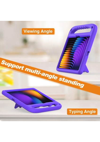 Xiaomi Pad 7 Pro/pad 7 Kılıf El Tutacağı Destek Standı Tablet Eva Kılıfı-Mor (Yurt Dışından)