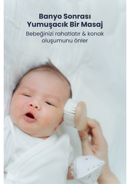 Organik Keçi Kılı Bebek Fırçası ve Ahşap Tarak Set - Taşıma Keseli fırsatları
