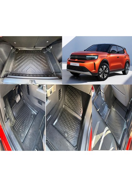 Opel Frontera Elektrikli 2025 ve Sonrası 3D Havuzlu Paspasve Bagaj Havuzu