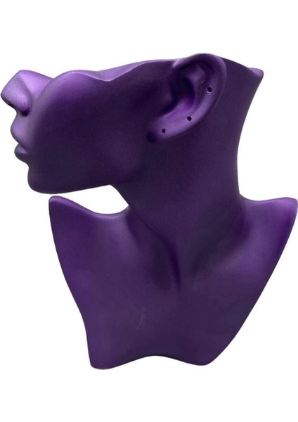 Yerli Üretim Polyester Malzeme Mor Renk 28 / 18 cm Takı Sergileme Mankeni fiyatları