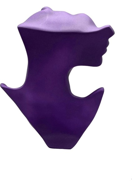 Yerli Üretim Polyester Malzeme Mor Renk 28 / 18 cm Takı Sergileme Mankeni indirimleri