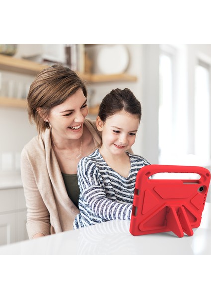 Lenovo Tab M8 (4. Nesil) 2024 TB-301XU/M8 (4. Nesil) 2023 TB-300FU El Tutacağı Eva Tablet Kılıfı Katlanabilir Destekli Tablet Kılıfı-Kırmızı (Yurt Dışından) indirimleri