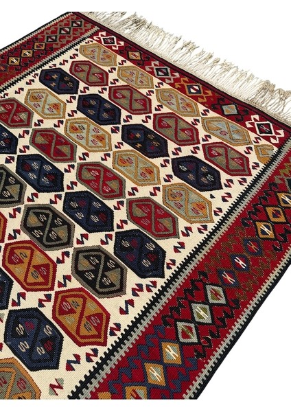 El Dokuma Sıfır Van Kilimi 125X230 Renkli Kök Boya Yolluk Kilim modelleri