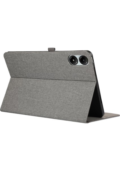 Xiaomi Redmi Pad Pro/redmi Pad Pro 5g/poco Pad Kart Tutucu Kumaş Doku Deri Kılıf Tablet Standı Kapağı-Gri (Yurt Dışından)