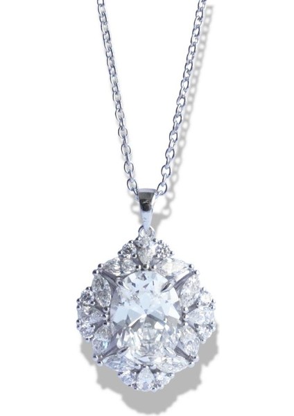 Okyanusun Kalbi Prenses Sky Diamond Gümüş Kolye fırsatları