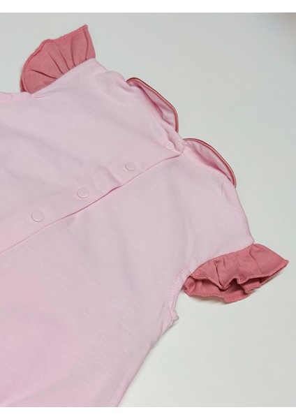 Pembe Renkli Şortlu Kız Bebek Tulumu fiyatları