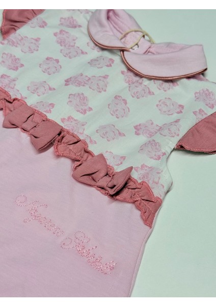 Pembe Renkli Şortlu Kız Bebek Tulumu modelleri