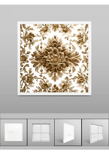 3D Desenli LED Modern Avize, 60X60 Kare, 60WATT, Beyaz Işık, Gün Işığı, Yapay Zeka Tasarım Avize fiyatları