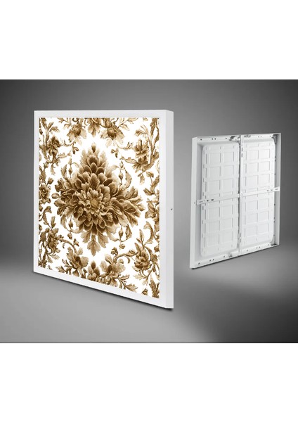 3D Desenli LED Modern Avize, 60X60 Kare, 60WATT, Beyaz Işık, Gün Işığı, Yapay Zeka Tasarım Avize modelleri