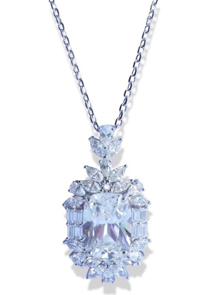Okyanusun Kalbi Baget Sky Diamond Gümüş Kolye indirimleri