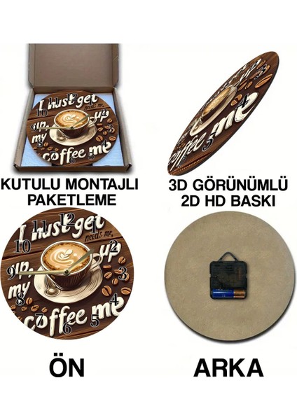 Sessiz Yuvarlak Ahşap Duvar Saati, Kuvars Hareketli 3D Görünümlü 2d Saat SDW139