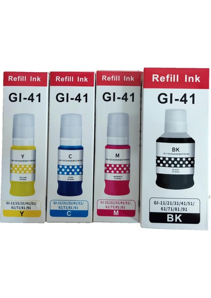Canon Pixma G1420 Mürekkep Takım 4 Renk Set Muadil