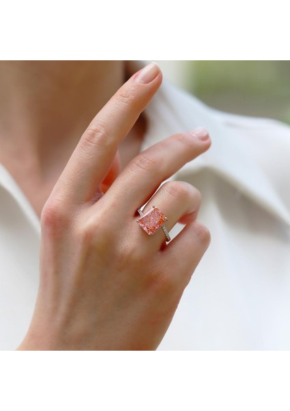 Emerald Icecut Taşlı Gümüş Yüzük modelleri