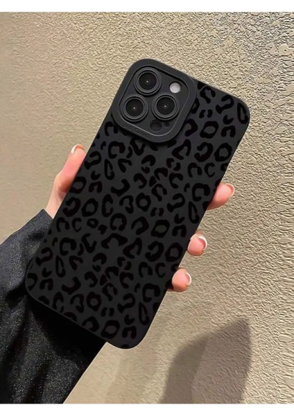 Iphone 16 Pro Uyumlu Kılıf Mat Siyah Leopar Desenli Yumuşak Kamera Korumalı Kapak fırsatları