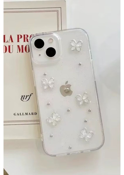 Apple iPhone 13-14 Uyumlu Kılıf Çiçek Kelebek Darbeye Karşı Dayanıklı Yumuşak Silikon Kapak fırsatları