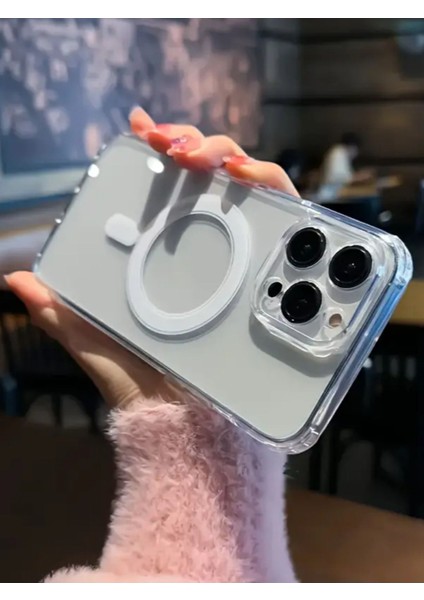 Iphone 16 Pro Kılıf Magsafe Şeffaf Kılıf Kamera Çıkıntılı Darbeye Dayanıklı Kapak fırsatları