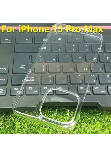 Iphone 15 Pro Max Kılıf Sert Şeffaf Sararmaz Ince Kılıf Premium Ultra Net Kamera Çıkıntılı Kapak