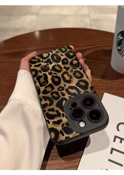 Iphone 14 Pro Uyumlu Kılıf Mat Sarı Leopar Desenli Yumuşak Kamera Korumalı Kapak fiyatları