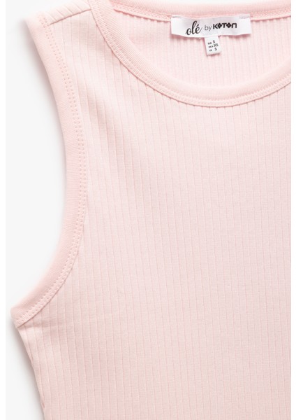 Yeni Sezon Bisiklet Yaka Kolsuz Pamuklu Slim Fit Kadın Atlet modelleri