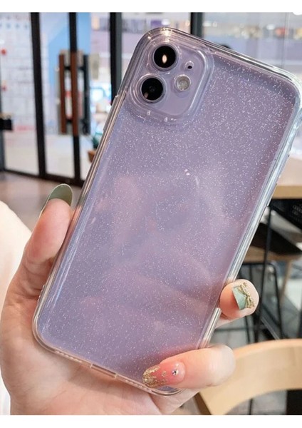 Iphone 11 Uyumlu Şeffaf Kılıf Simli 2.0mm Darbeye Dayanıklı Silikon Yumuşak Kapak modelleri