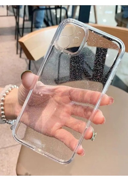 Iphone 11 Uyumlu Şeffaf Kılıf Simli 2.0mm Darbeye Dayanıklı Silikon Yumuşak Kapak indirimleri