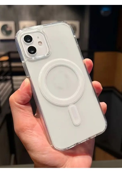 Iphone 11 Magsafe Kılıf Kablosuz Şarj Uyumlu Şeffaf Silikon Kılıf