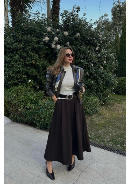 Poli Pilikaşe Etek Kahve fiyatları