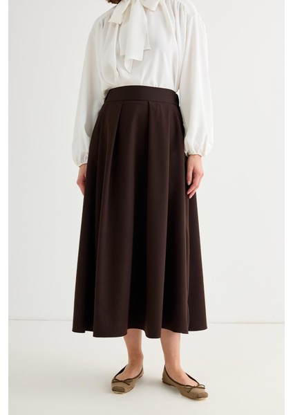 Poli Pilikaşe Etek Kahve indirimleri